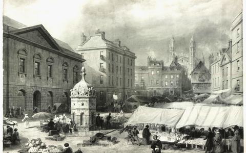 F) The Fire of 1849 in Market Square